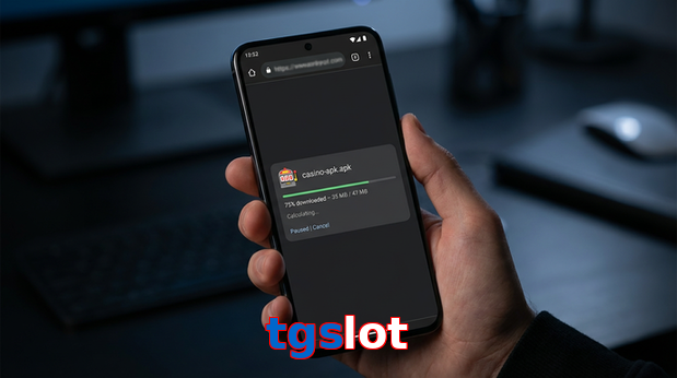 Main screen of Tgslot apk page for PK players
