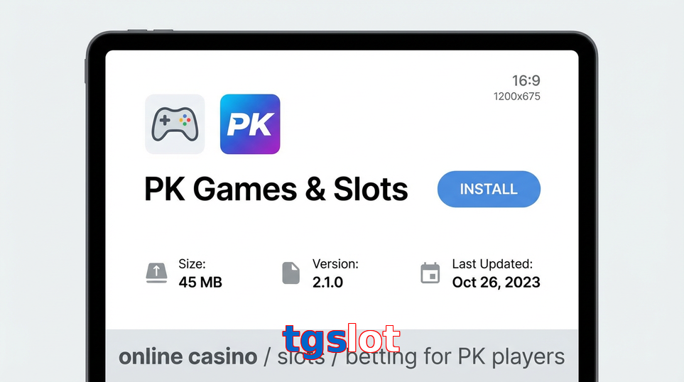 Game list for Tgslot gameapk section
